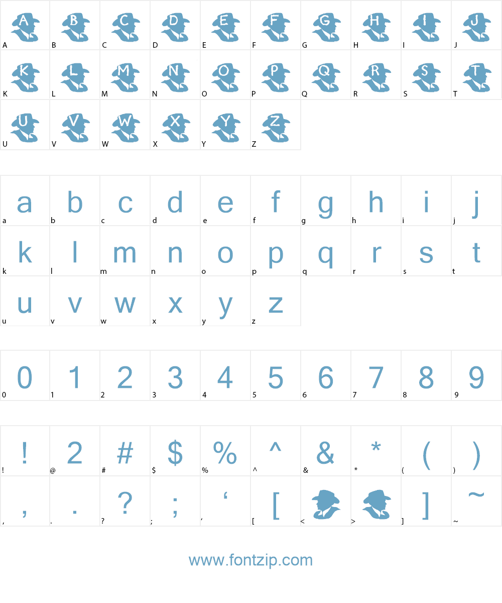 KR Maverick Font Character